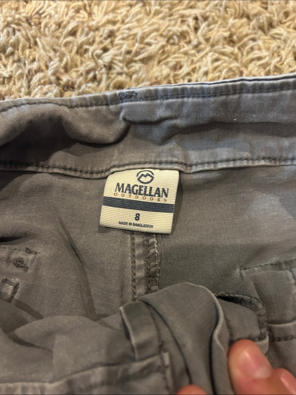 Magellan Outdoors Gray Casual Cargo Shorts - Picture 2 of 5
